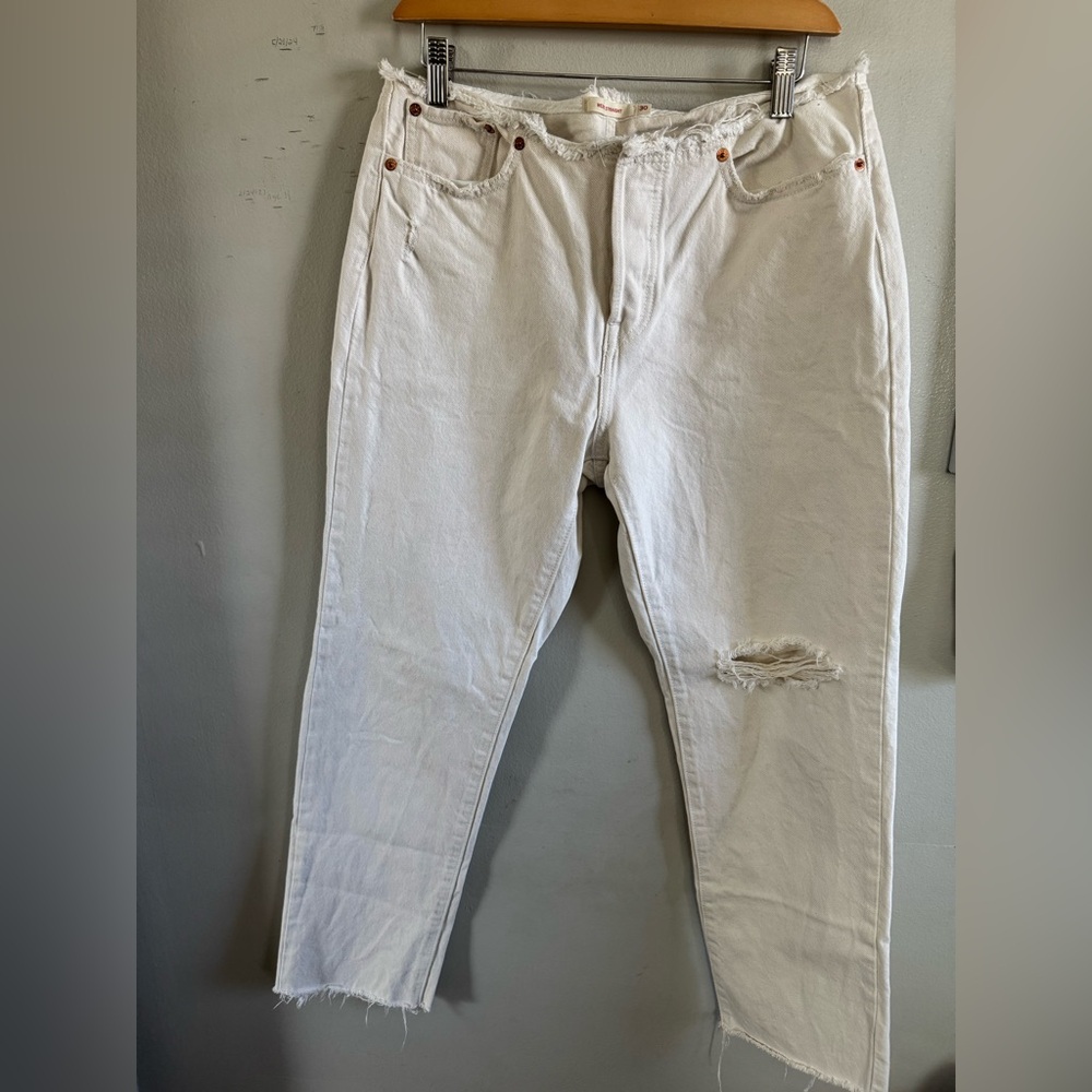 Levi’s Wedgie straight off white buttonfly jeans size 30 - Picture 3 of 9